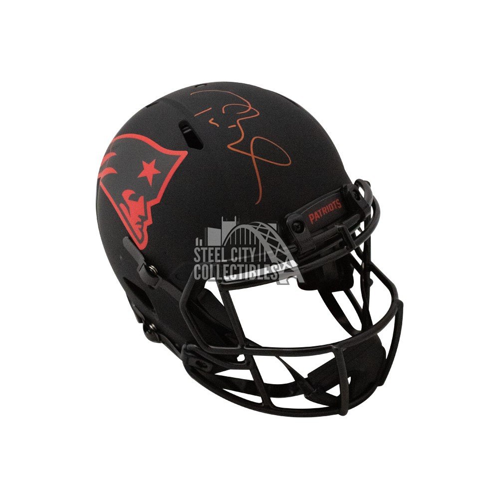 tom brady signed full size helmet