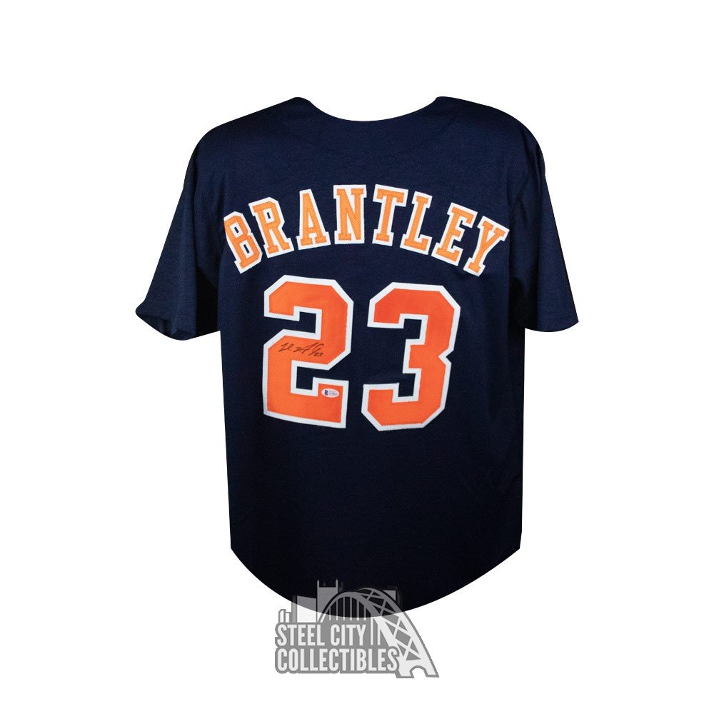 Michael Brantley Autographed Houston Custom Navy Spring Training