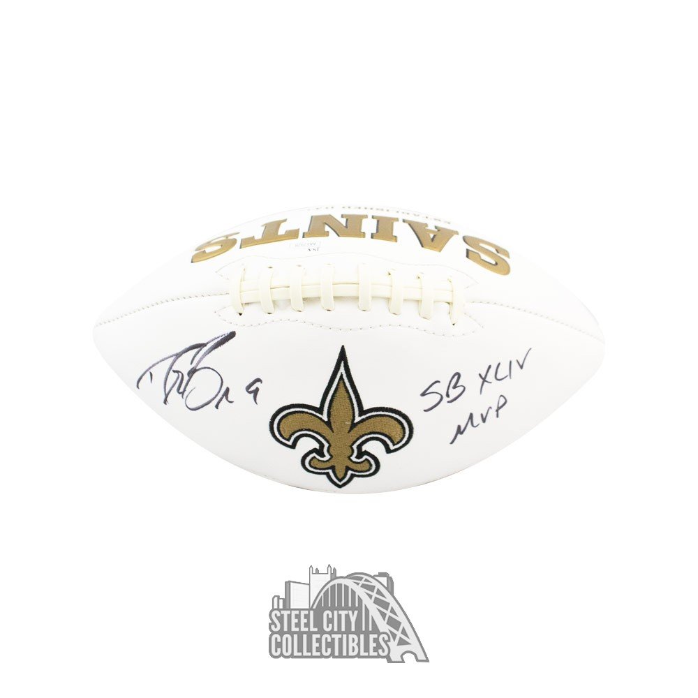 Drew Brees SB XLIV MVP Autographed New Orleans Saints Football