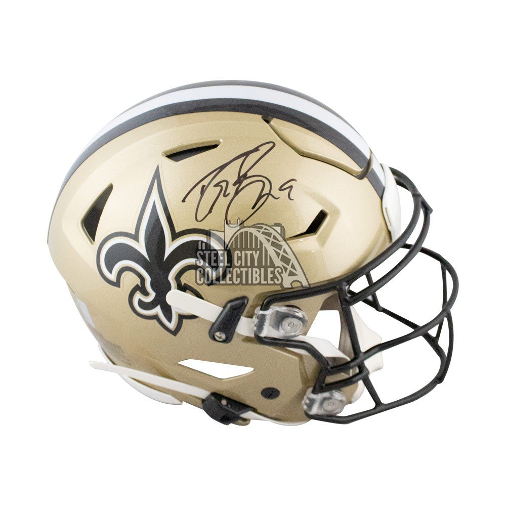 saints autographed football