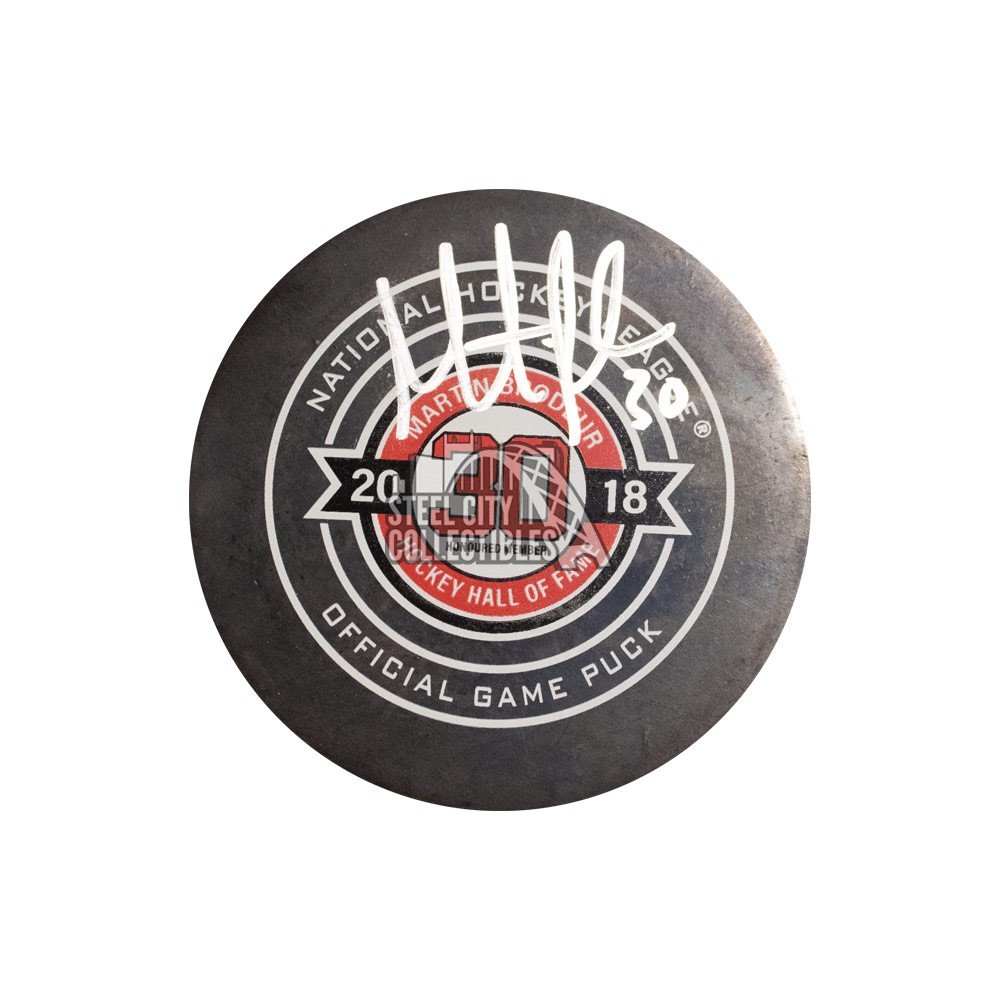 Martin Brodeur Signed New Jersey Devils Hockey Puck