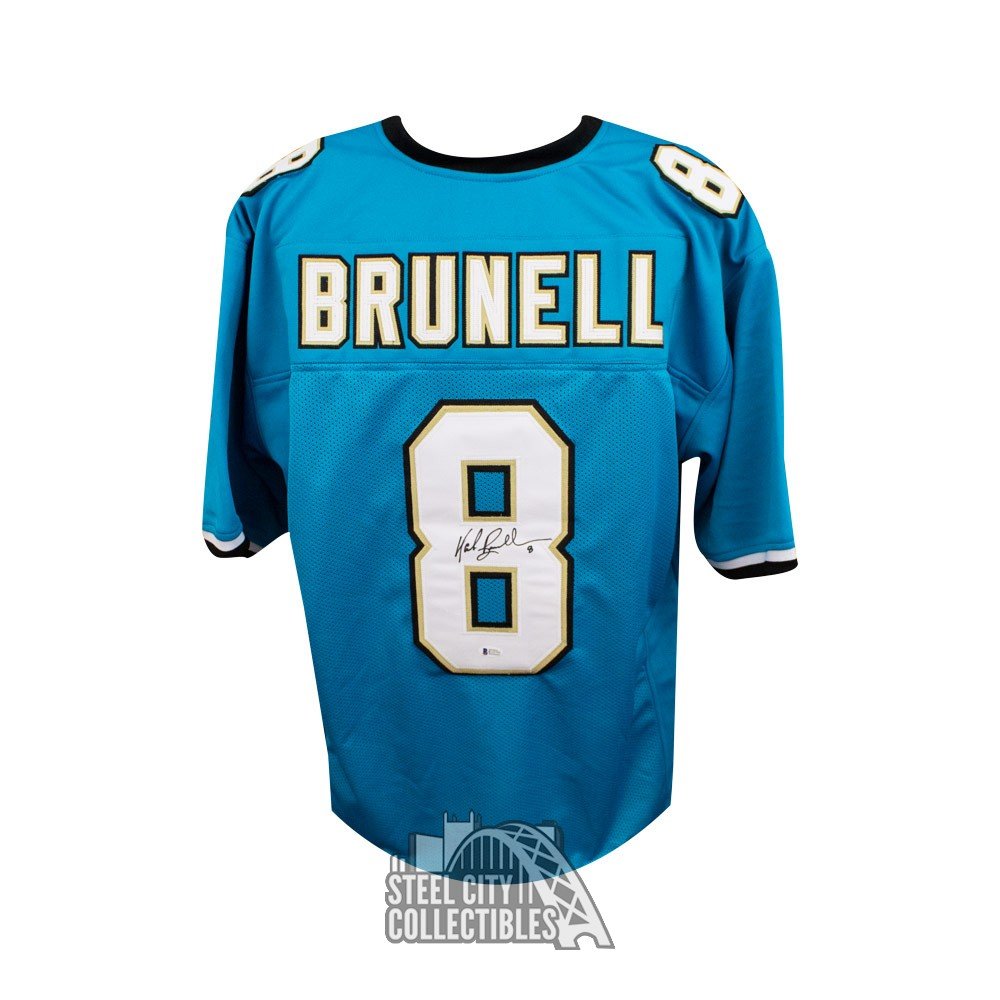 Mark Brunell Autographed Jacksonville Jaguars Custom Football Jersey - BAS