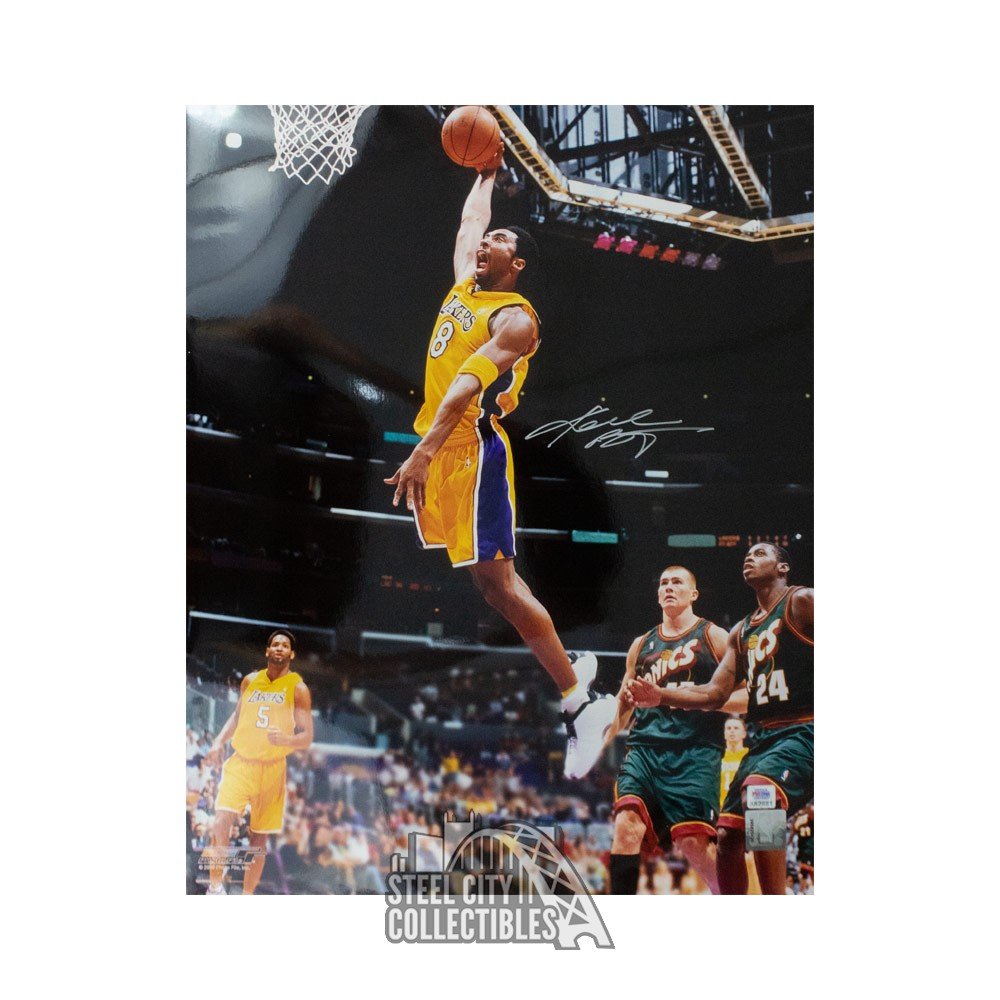 Kobe Bryant Hand Signed Autographed 16x20 #8 Vintage La