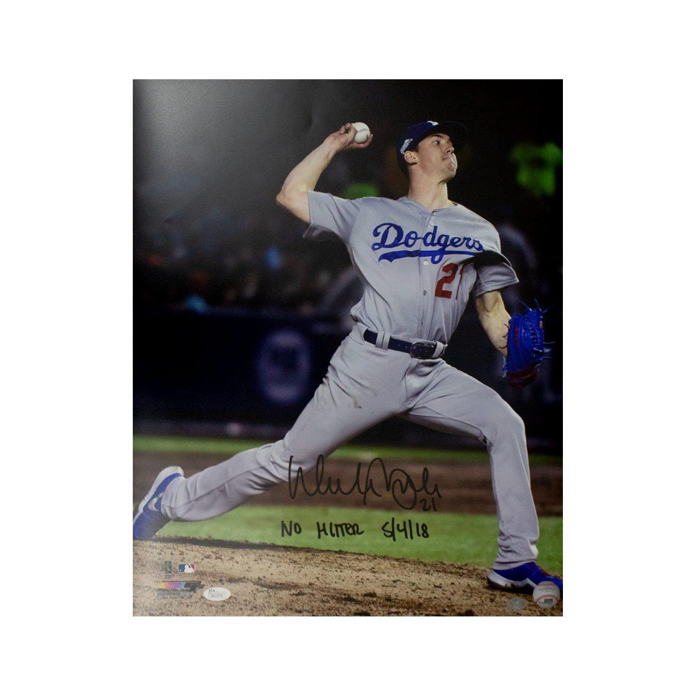 walker buehler autographed baseball