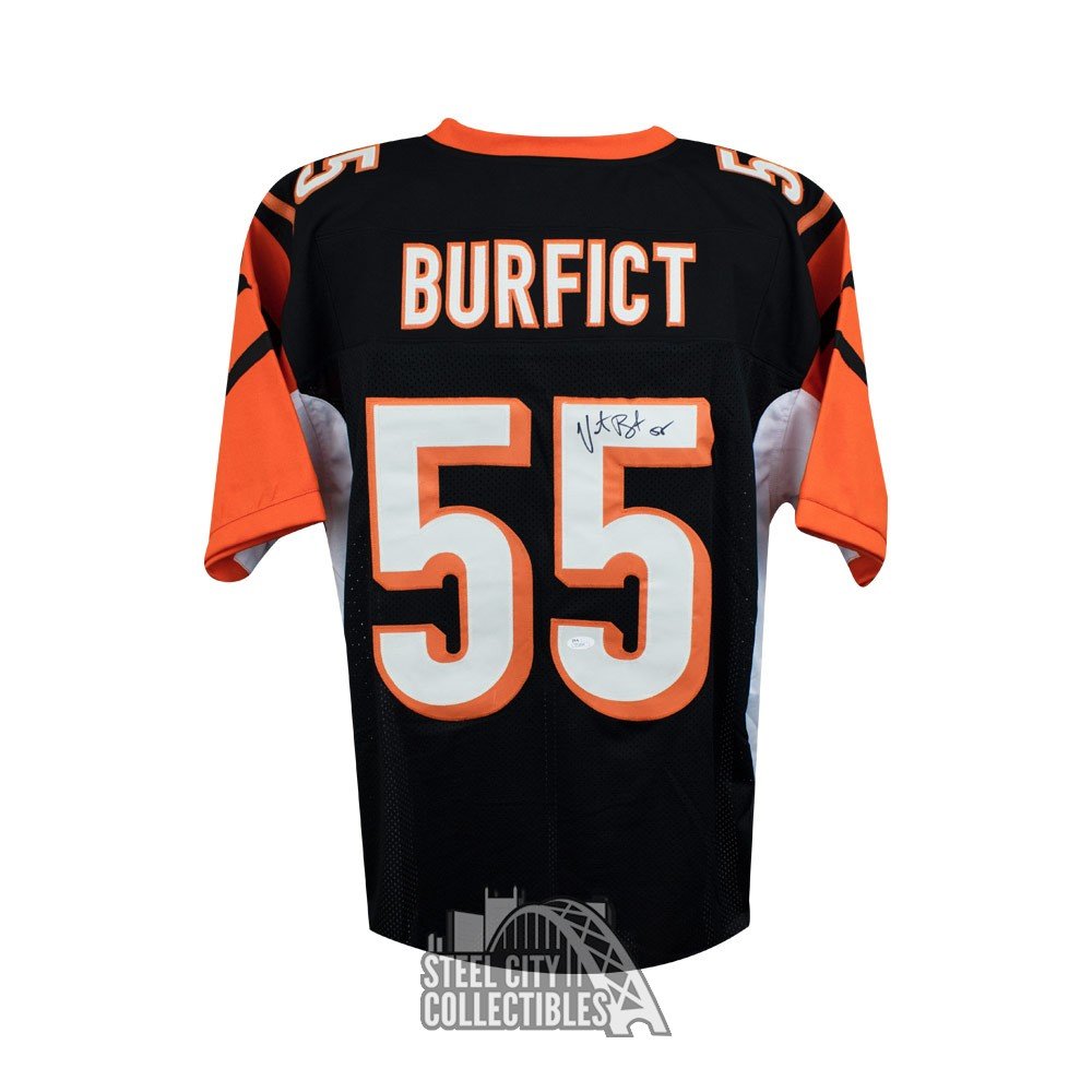 Vontaze Burfict Autographed Cincinnati Bengals Custom Black Football Jersey JSA