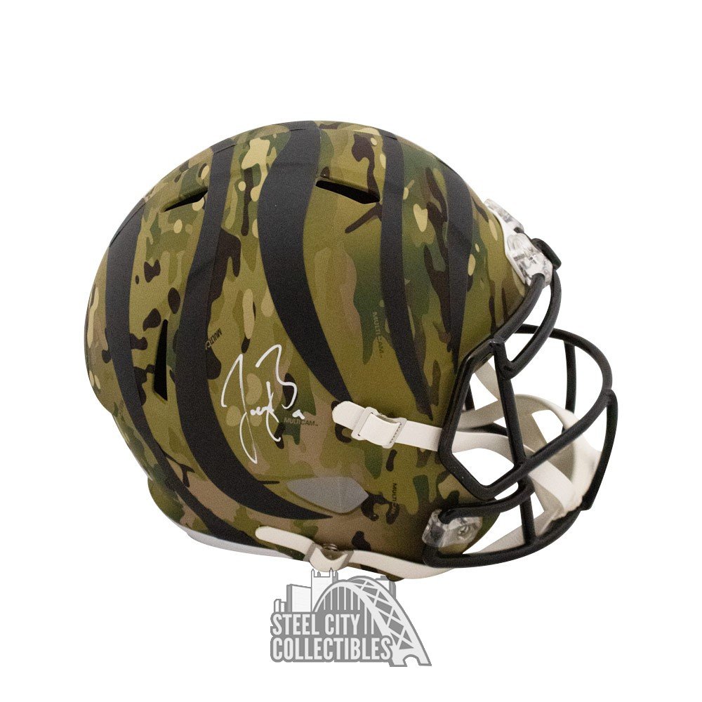 joe burrow signed bengals helmet