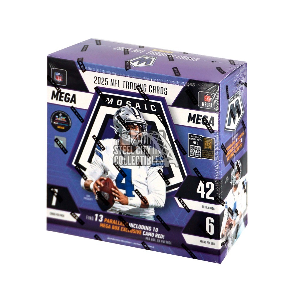 2025 Panini Mosaic Football Hobby Mega Box | Steel City Collectibles 2025 Panini Mosaic Football Hobby Mega Box | Steel City Collectibles
