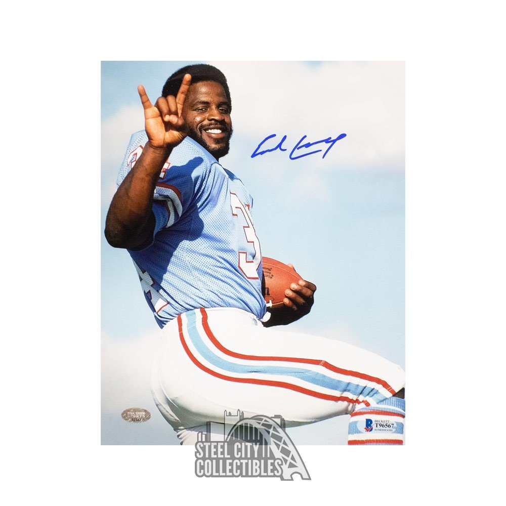 EARL CAMPBELL AUTOGRAPHED HOUSTON OILERS JERSEY