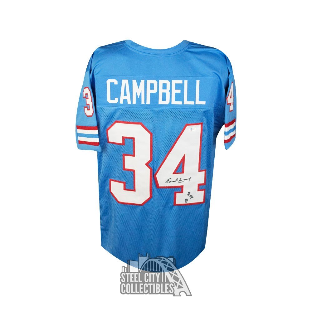 earl campbell signed jersey
