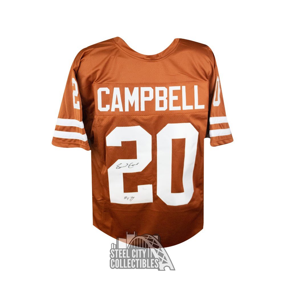 EARL CAMPBELL CUSTOM HOUSTON OILERS W JERSEY