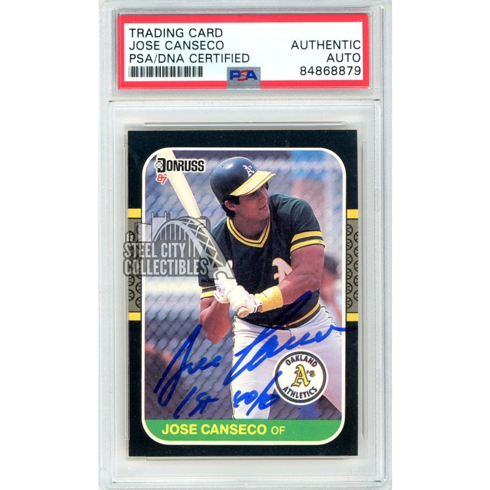 Signed Baseball Jose Canseco Signed Athletics 16x20 Photo