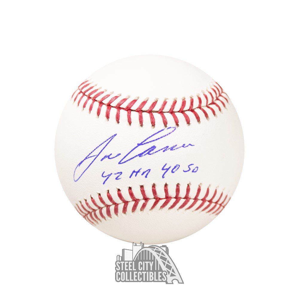 Jose Canseco 42 HR 40 SB Autographed Official MLB Baseball - JSA COA ...
