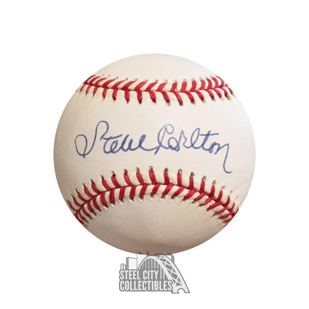Steve Carlton Autographed Official National League Baseball - JSA COA