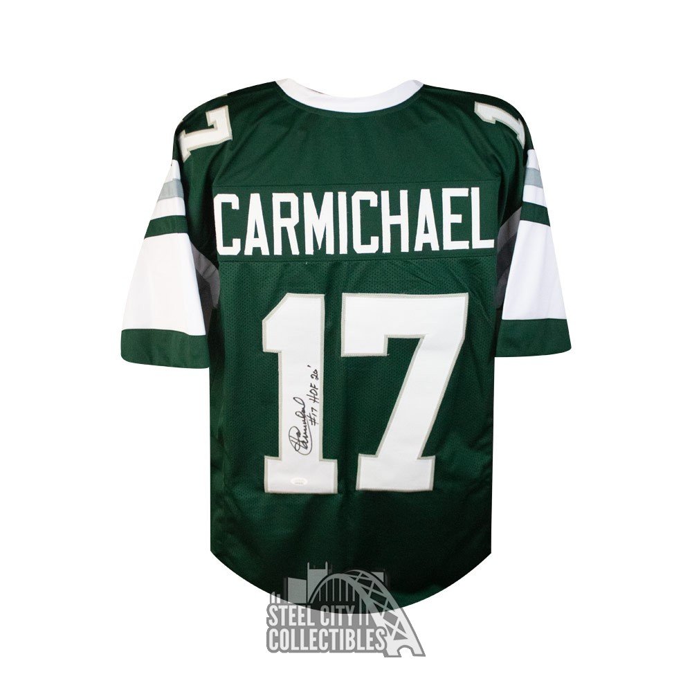 Harold Carmichael HOF 20 Autographed Philadelphia Eagles Custom Football Jersey - JSA COA