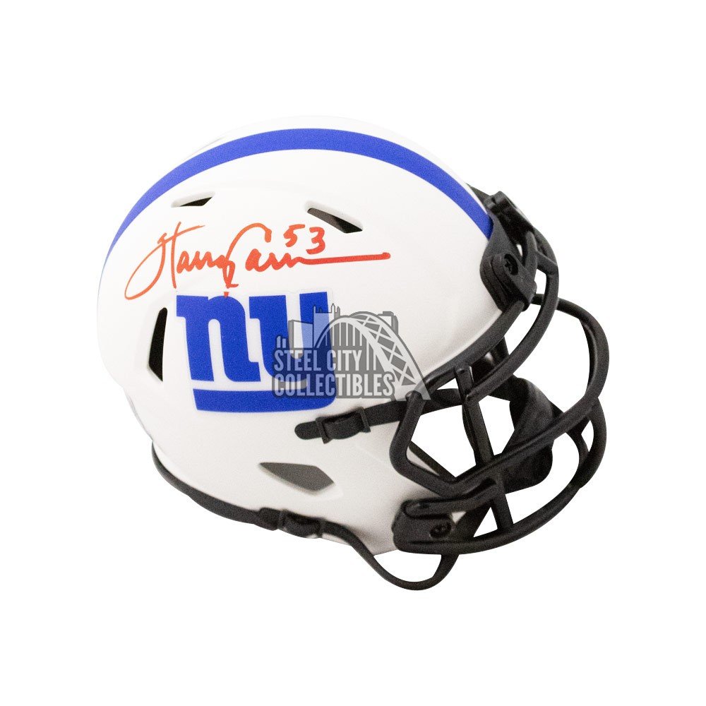 Harry Carson Autographed New York Giants Lunar Eclipse Mini Football