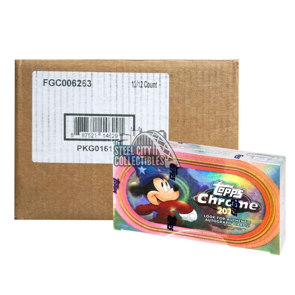 2025 Topps Disney Chrome Hobby 12-Box Case | Steel City Collectibles