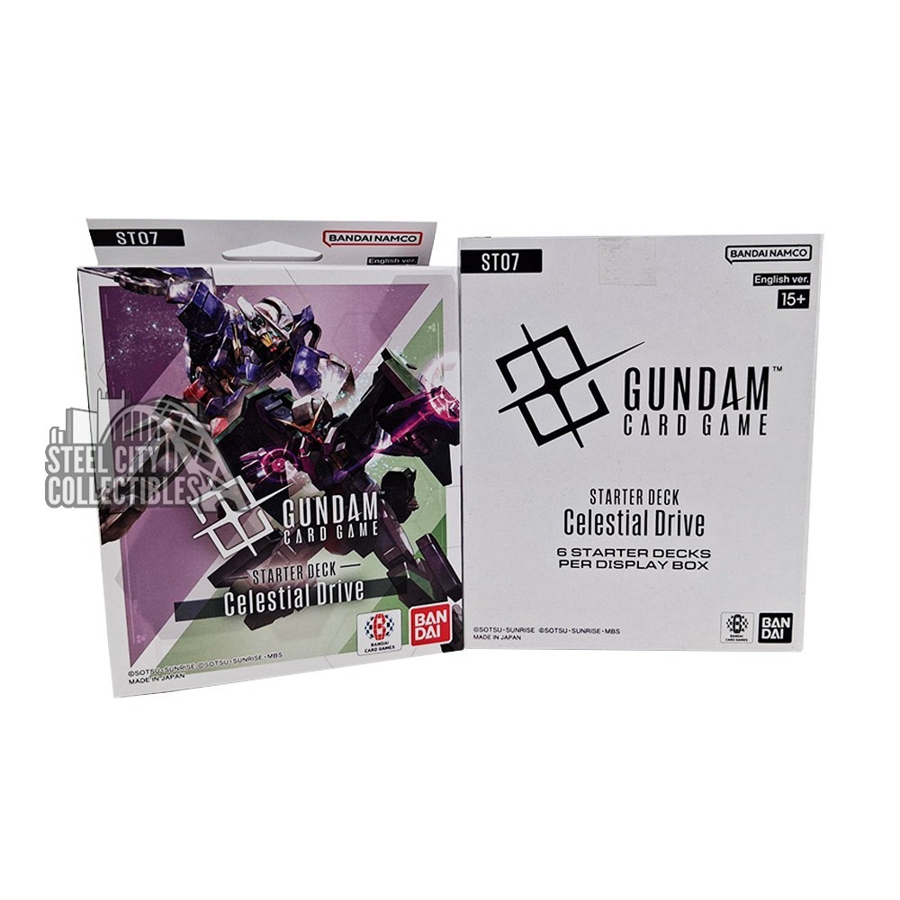Bandai Gundam Card Game Celestial Drive Starter 07 6-Deck Display