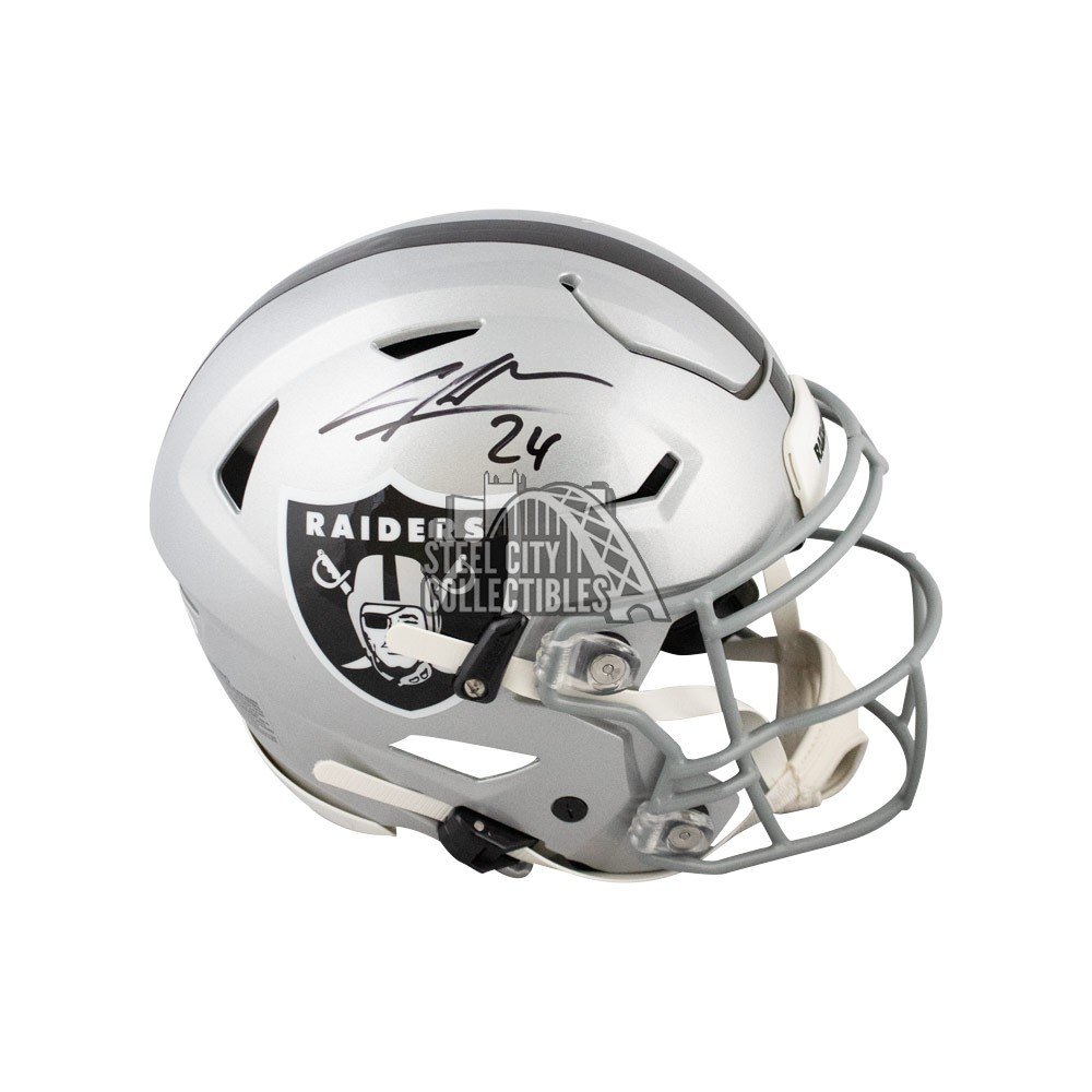 Oakland Raiders Charles Woodson Mini Helmet Shadowbox W/ Card 