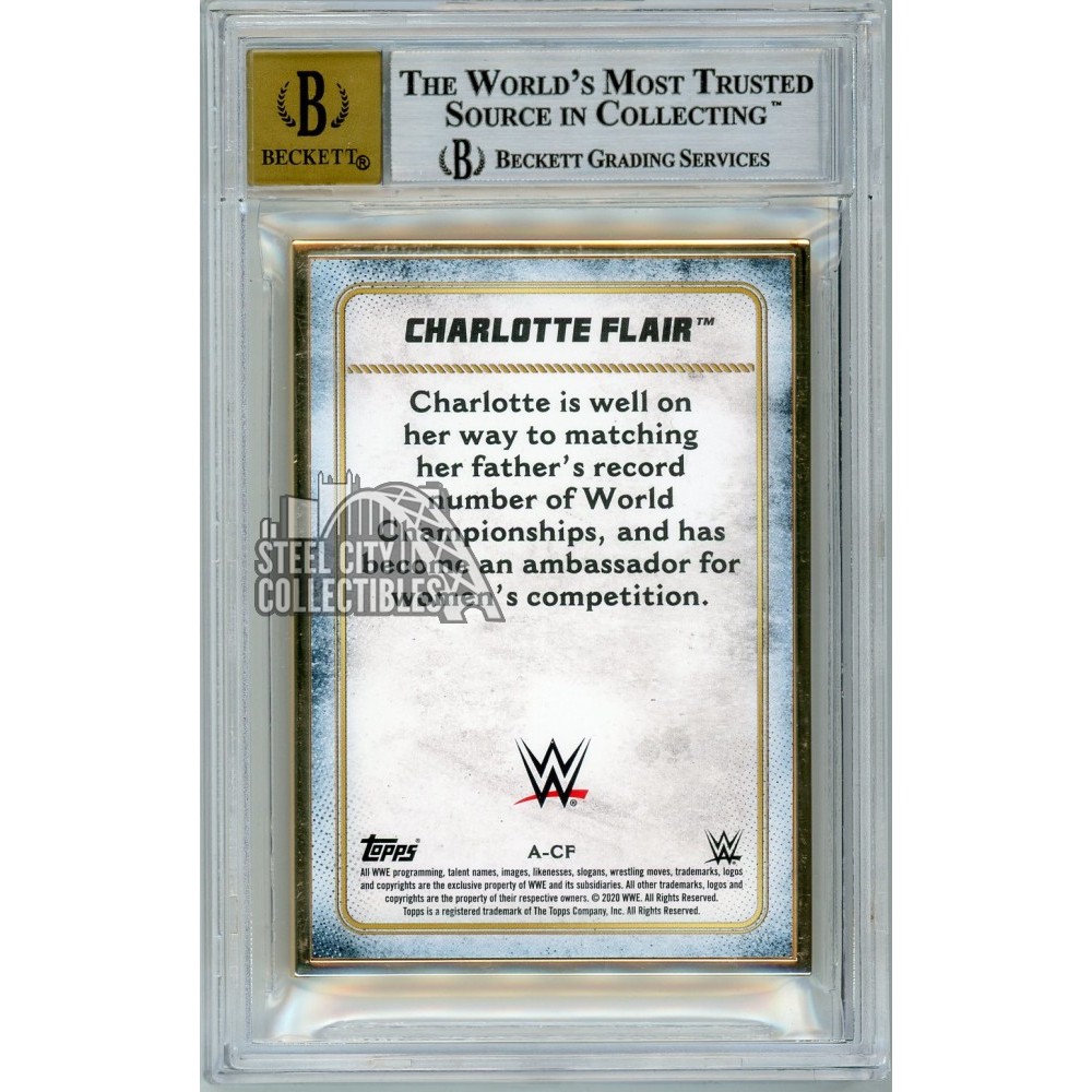 Charlotte Flair 2020 Topps Transcendent WWE Autograph Card 24/25 BGS 9 |  Steel City Collectibles