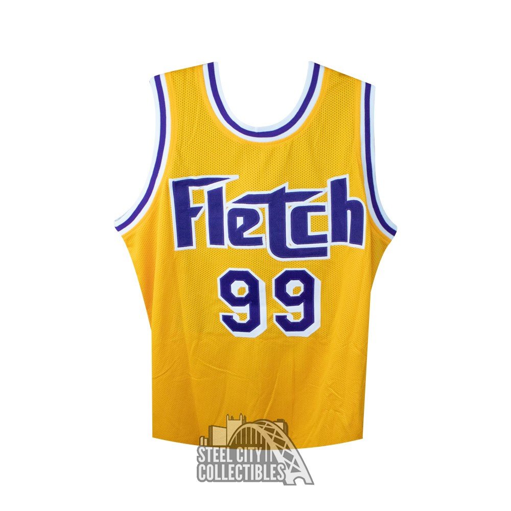 Chevy Chase Signed Fletch Lakers 35x43 Custom Framed Jersey (PSA
