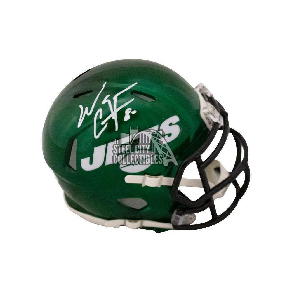 Wayne Chrebet Autographed New York Jets Speed Mini Football helmet