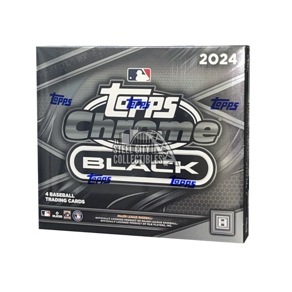 2024 Topps Chrome Black Baseball Hobby Box Steel City Collectibles