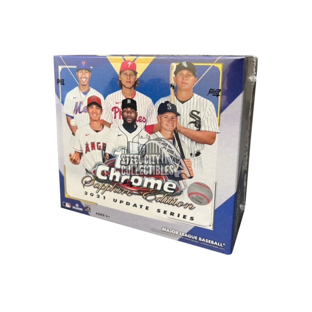 2021 Topps Chrome Update Baseball Sapphire Edition Box Steel City