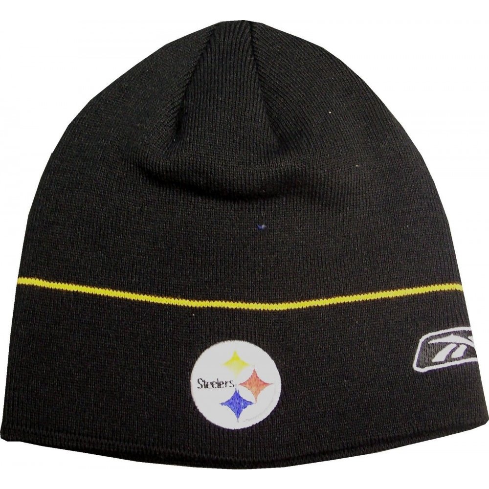 Pittsburgh Steelers Reebok NFL Authentic Coaches Cuffless Knit Hat Steel City Collectibles