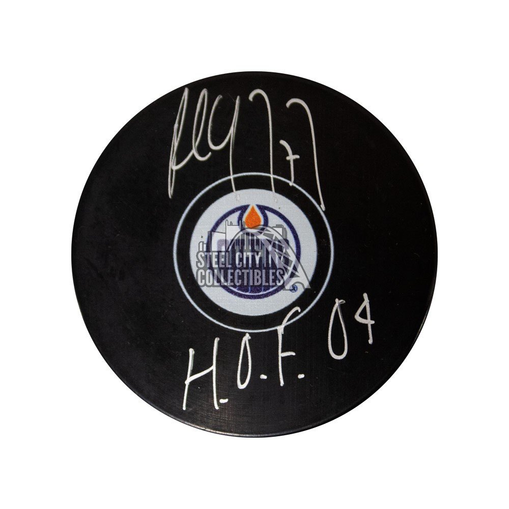 Paul Coffey HOF 04 Autographed Edmonton Oilers 8x10 Photo - BAS