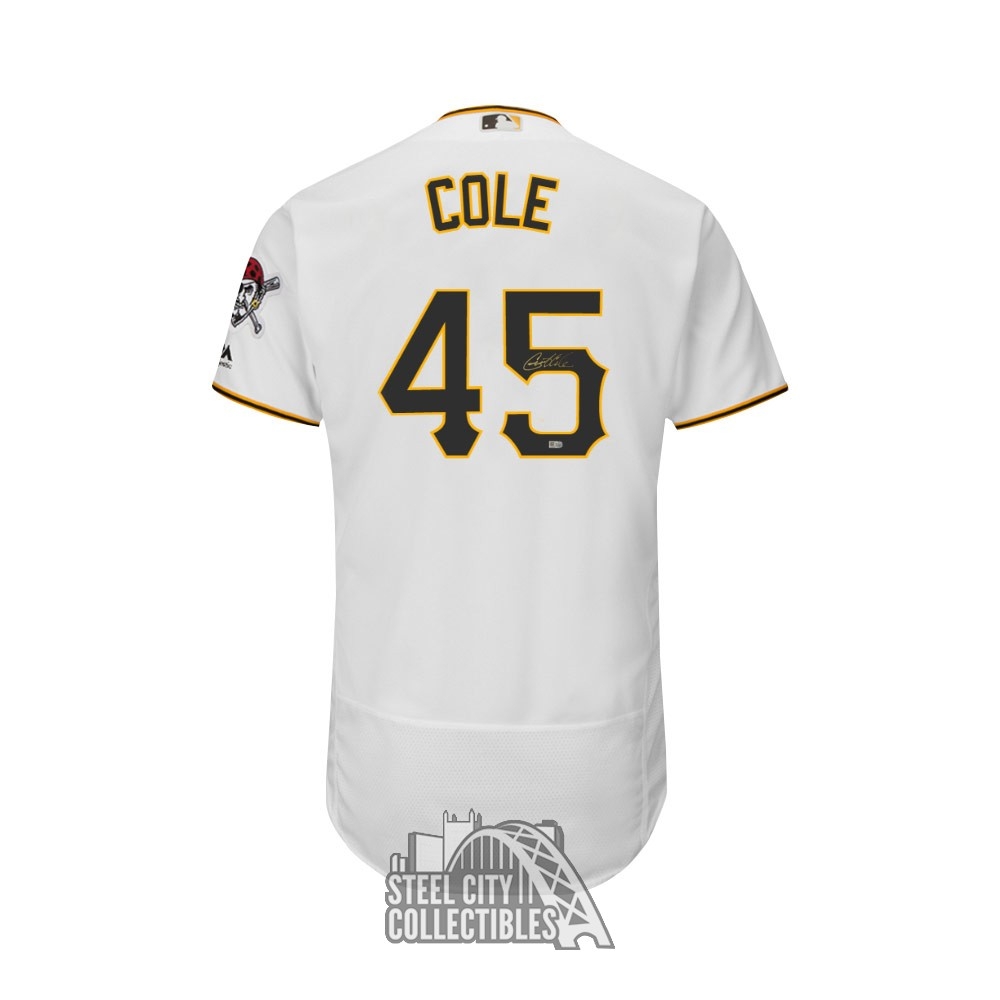 Gerrit Cole Autographed Pirates Majestic Flex Base Authentic Jersey MLB