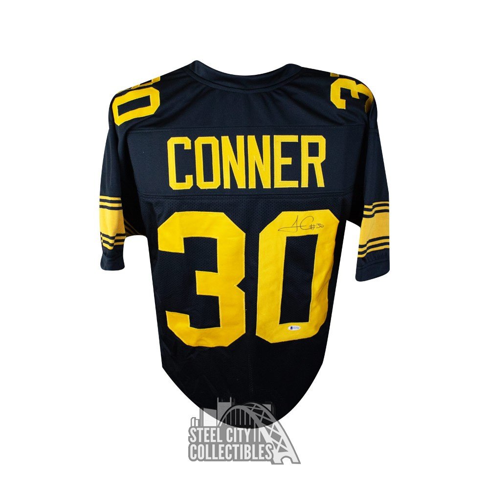 James Conner Autographed Pittsburgh Custom Color Rush Jersey BAS