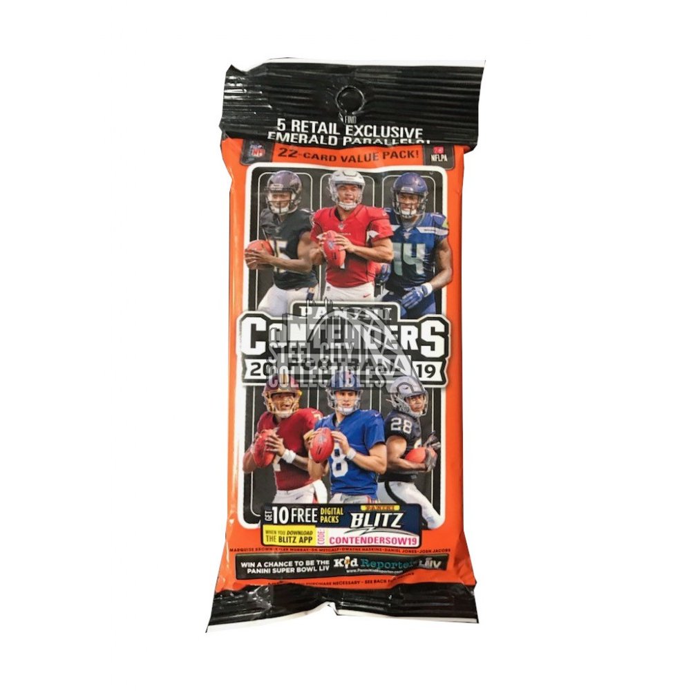 2019 Panini Contenders Draft Picks Football Blaster 24-Pack Lot