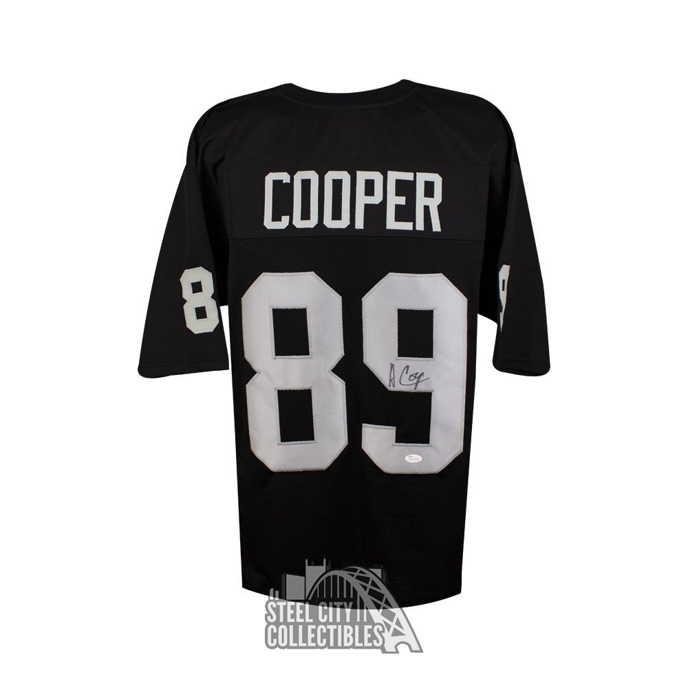 Amari Cooper Autographed Oakland Custom Black Football Jersey - JSA COA