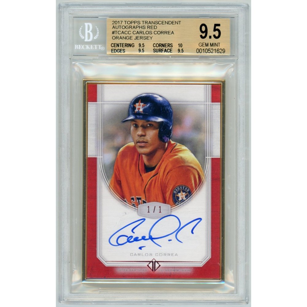 Carlos Correa 2017 Topps Transcendent Baseball Framed Autograph