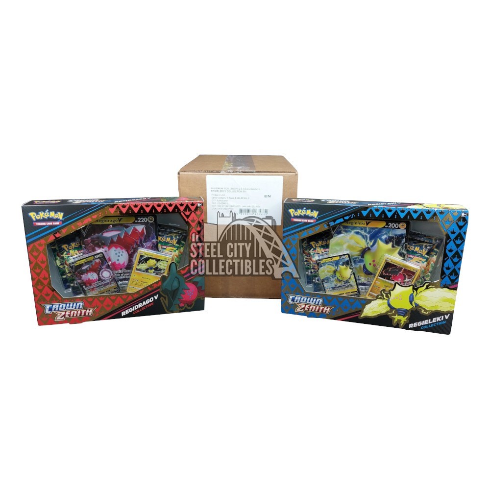 Pok??mon TCG: Regieleki V Crown Zenith Collection Box With Oversize Card & 4 Boosters