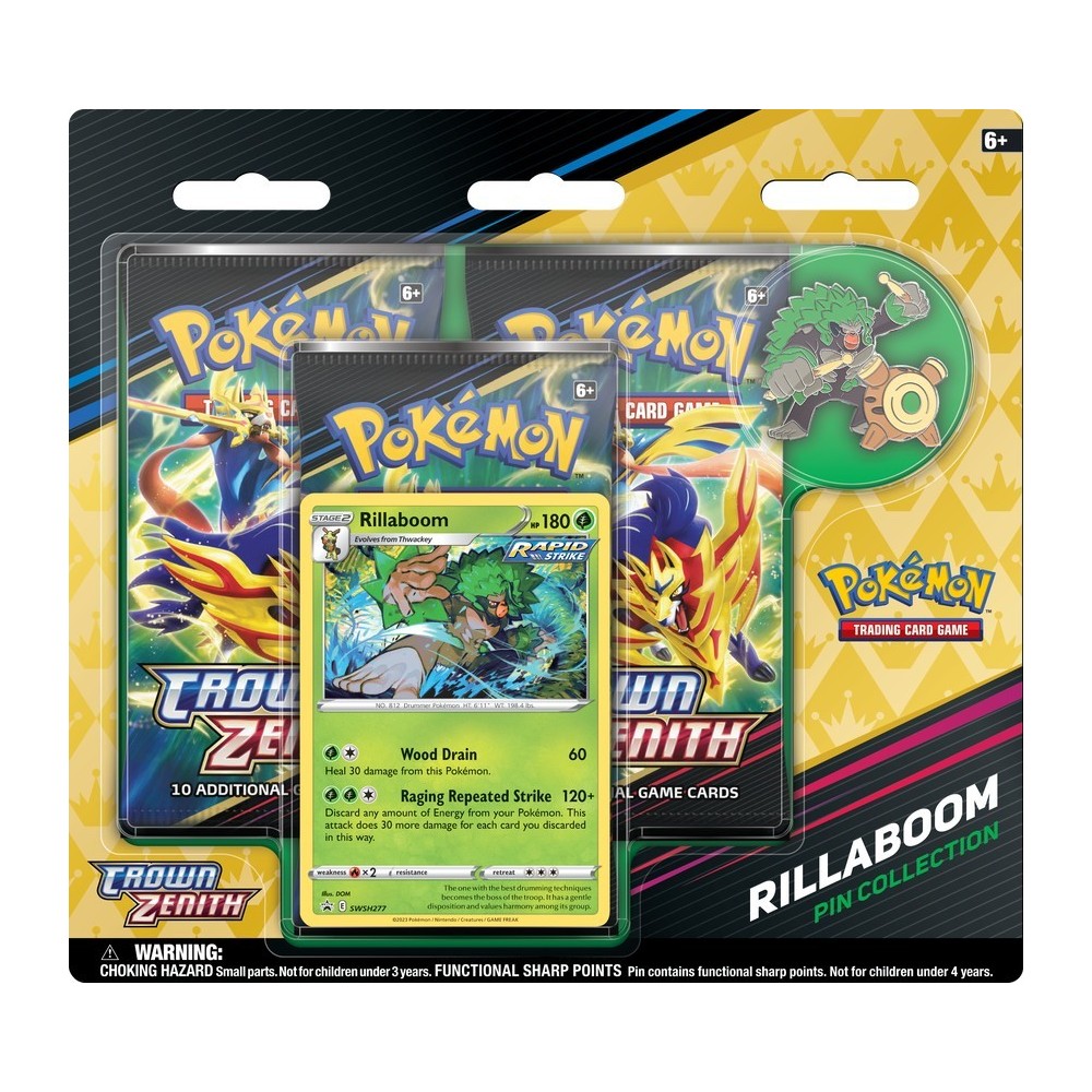 Pokemon Crown Zenith Pin Collection 3-Blister Lot | Steel City