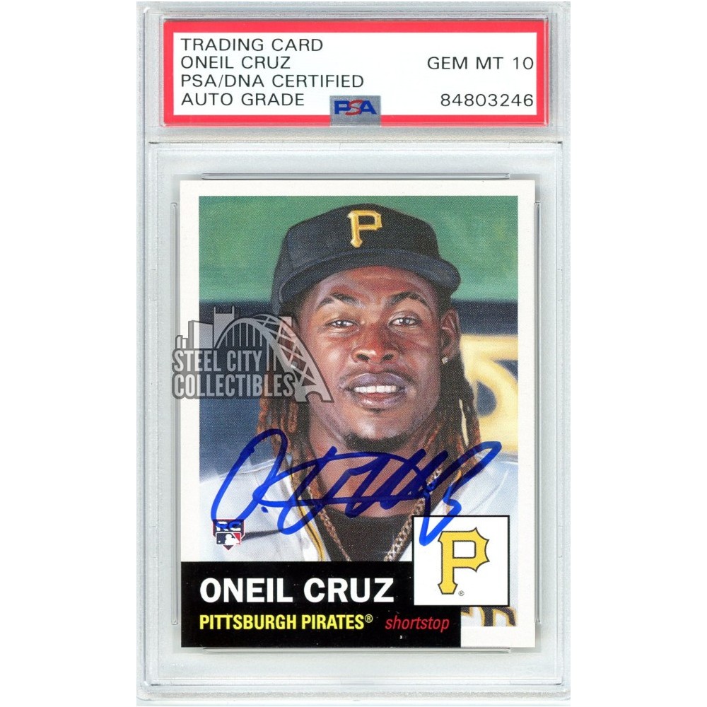 Oneil Cruz 2022 Topps Living Autograph Rookie Card 535 PSA/DNA 10