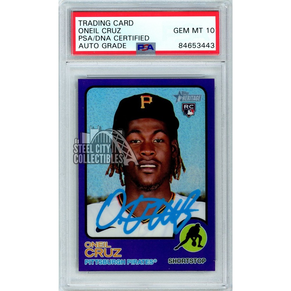 ONEIL CRUZ TOPPS 直筆サインカード Oneil Cruz Pittsburgh Pirates Autographed 2024 Topps Chrome