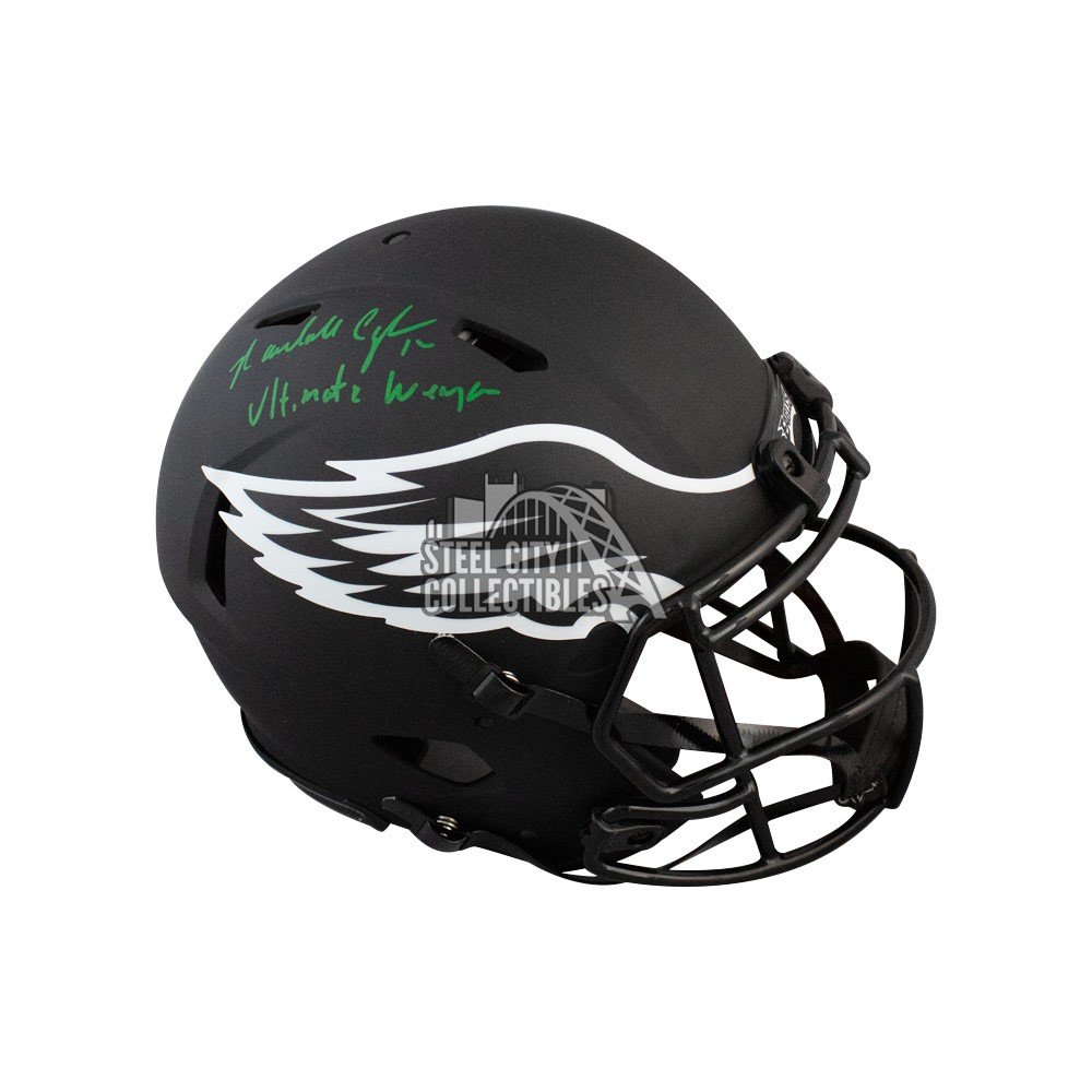 Randall Cunningham Philadelphia Eagles Signed Speed Replica Helmet BAS COA