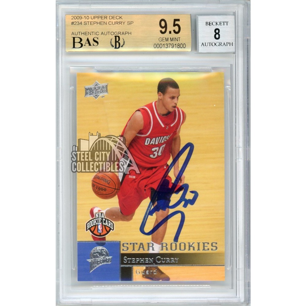 Stephen Curry 2009-10 Upper Deck Basketball Star Rookie Autograph Card #234  BAS