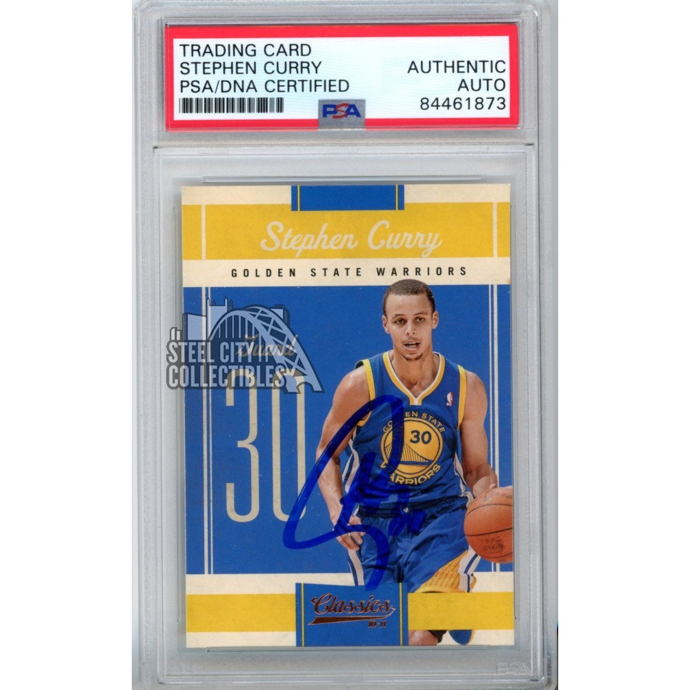 Stephen Curry 2010-11 Panini Classics Autograph Card #27 PSA/DNA