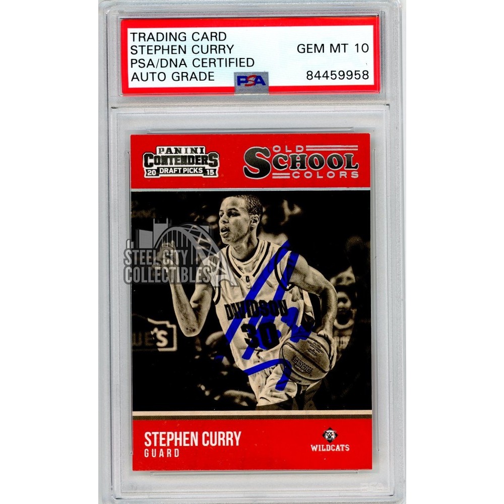 Stephen Curry 2015-16 Panini Contenders Old School Colors 