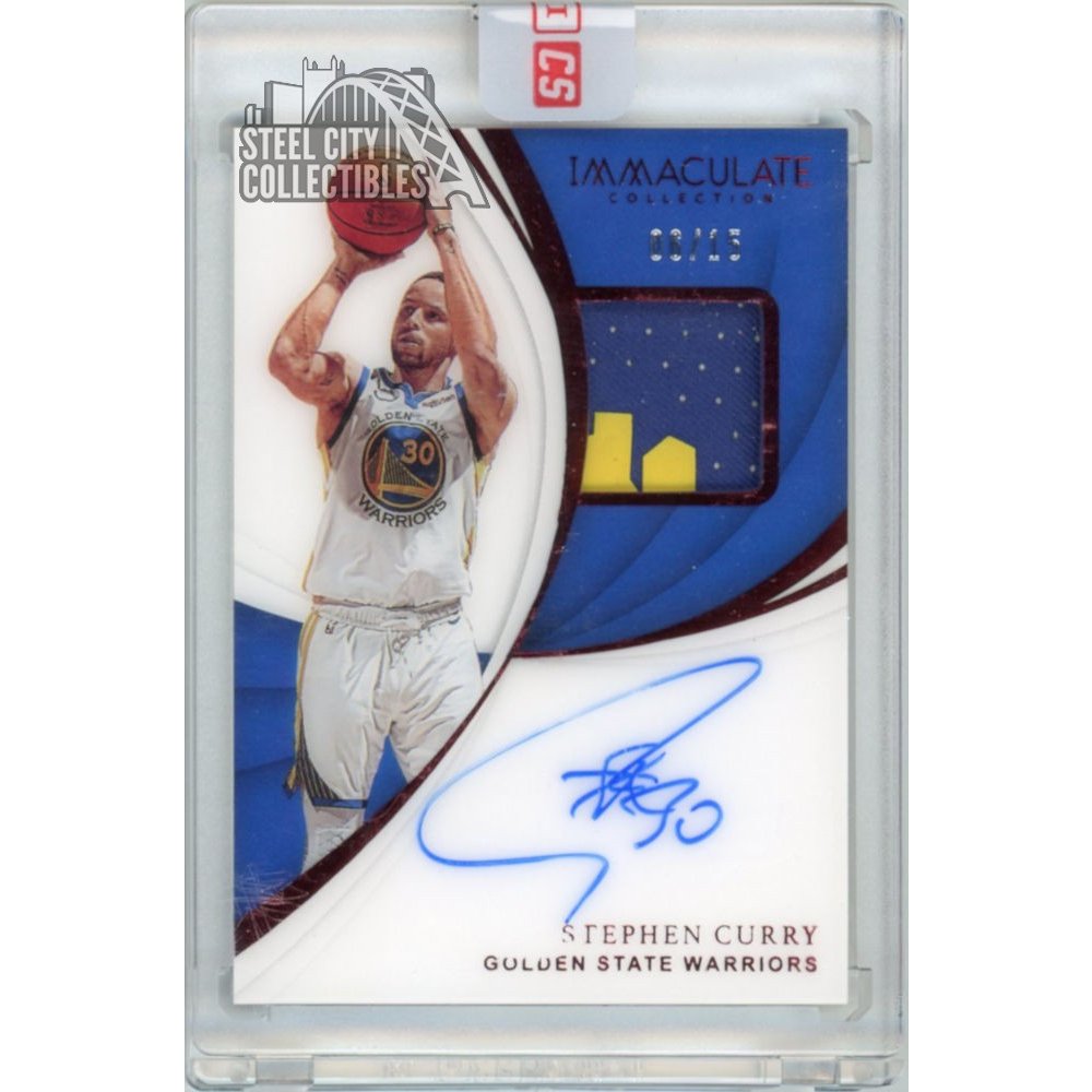 panini immaculate stephen curry patch