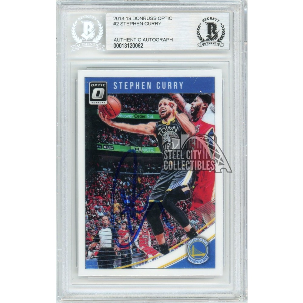 2018-19 CONTENDERS OPTIC STEPHEN CURRY CLASS ACT 2018-19 Panini Contenders Optic Stephen Curry &frasl;10 Gold Prizm Auto PSA 10 Gem