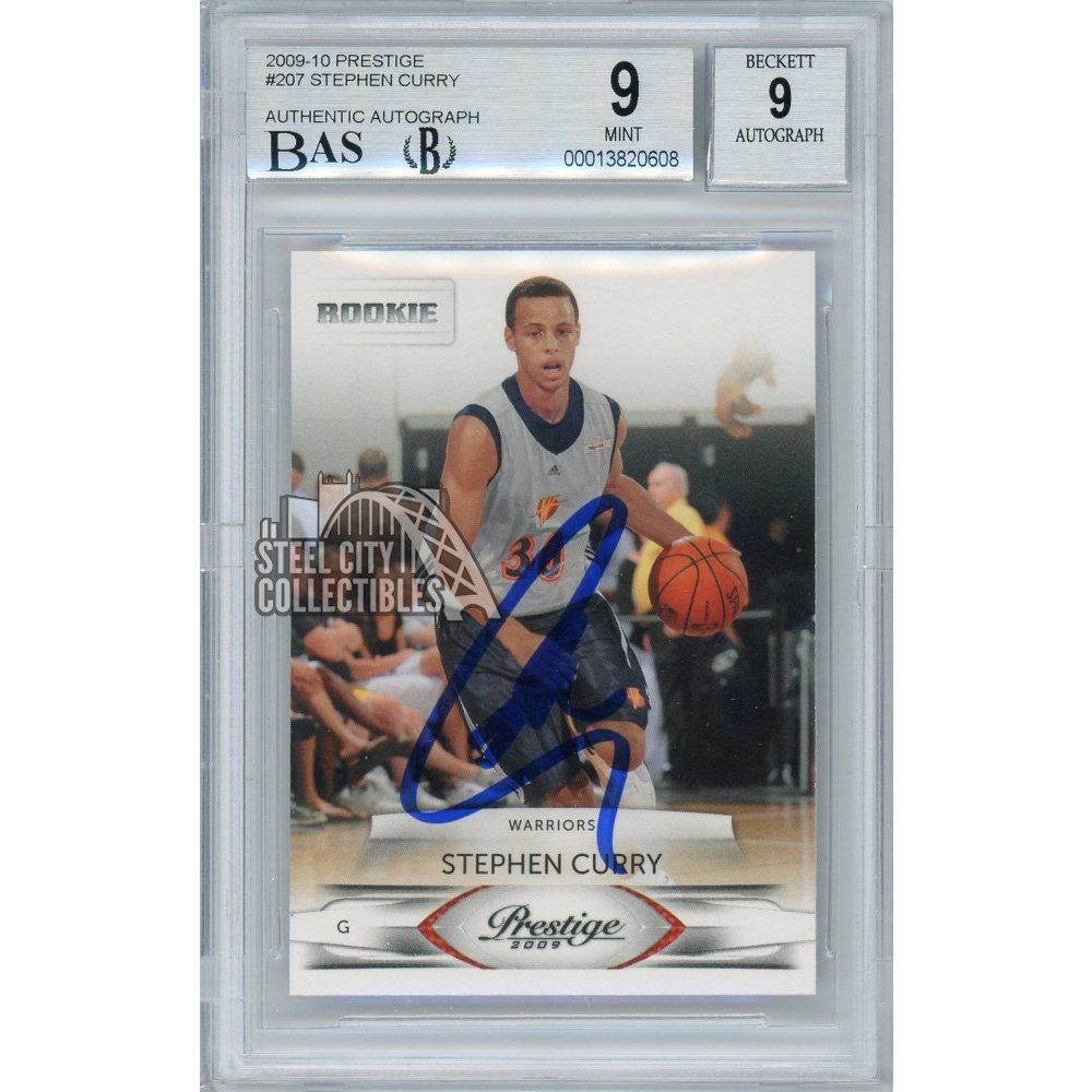 Stephen Curry 2009-10 Panini Prestige Basketball Autograph Rookie Card