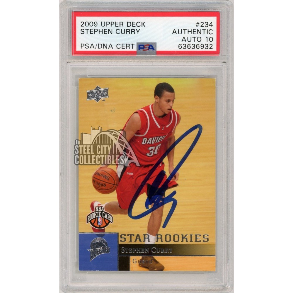 stephen curry signed card