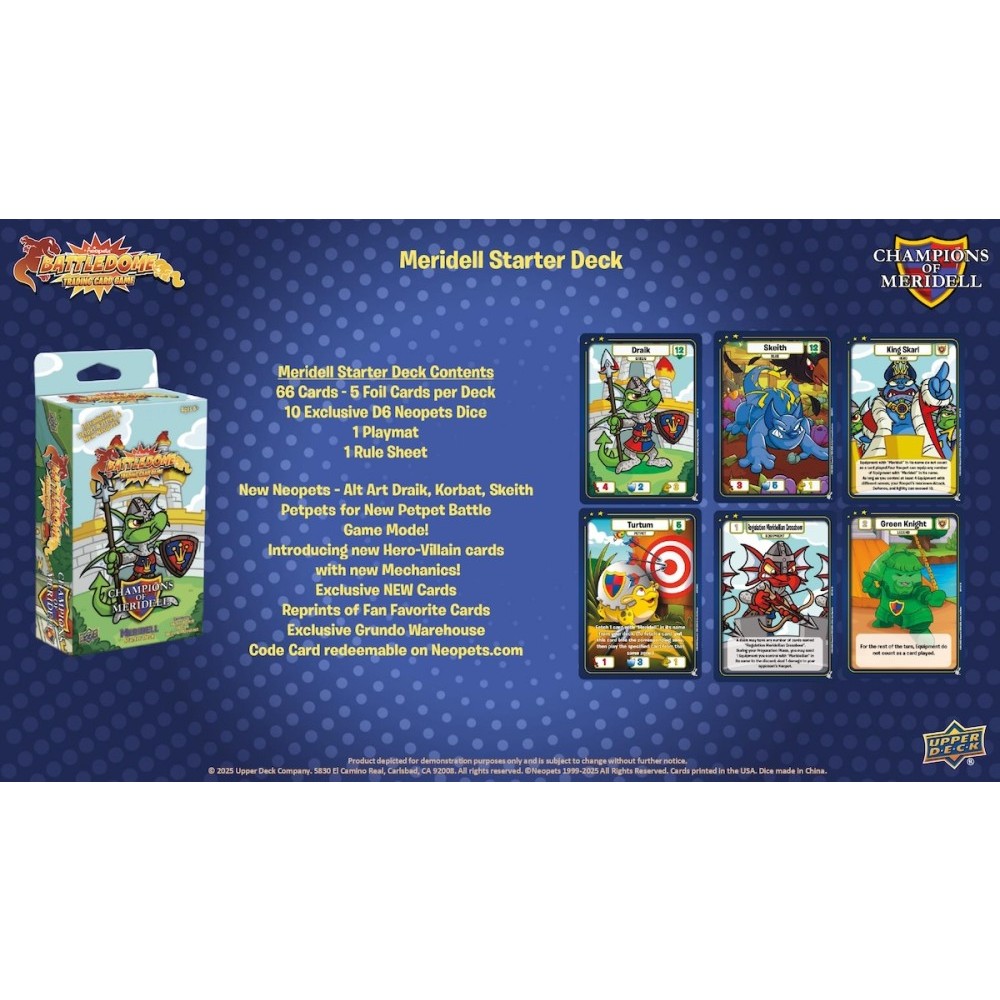 Neopets Battledome Champions of Meridell Booster Box