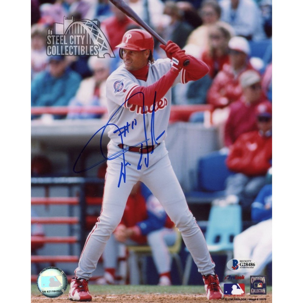 Darren Daulton Autographed Philadelphia Phillies 8x10 Photo - BAS