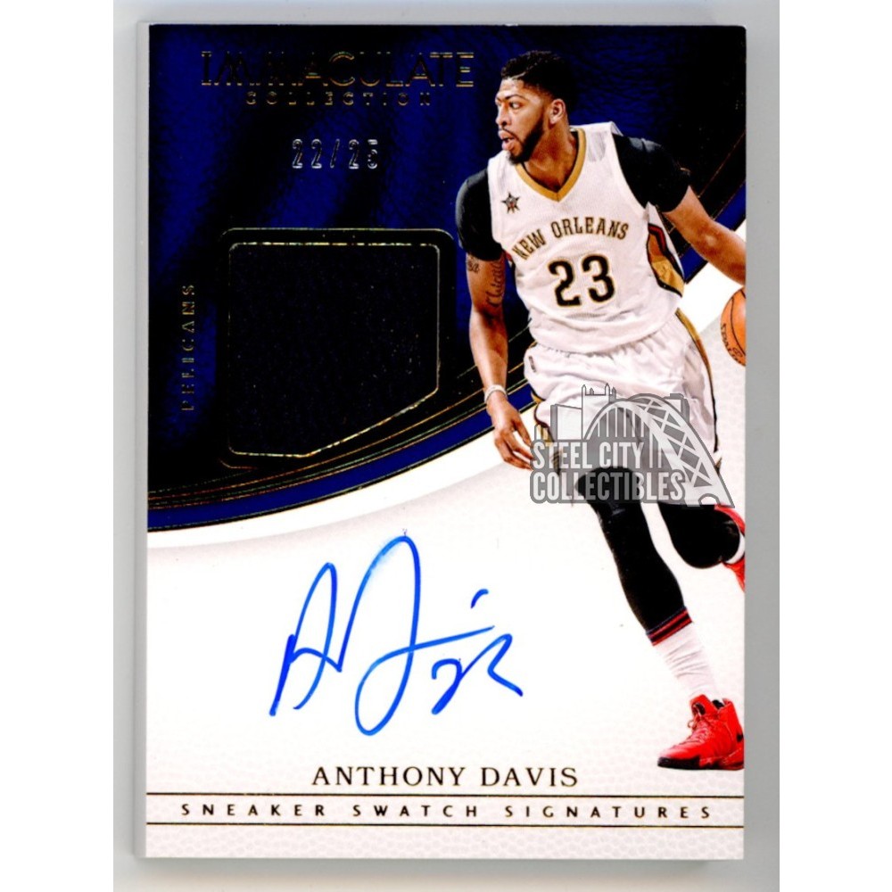 Anthony Davis 2016-17 Panini Immaculate Autograph Patch Card