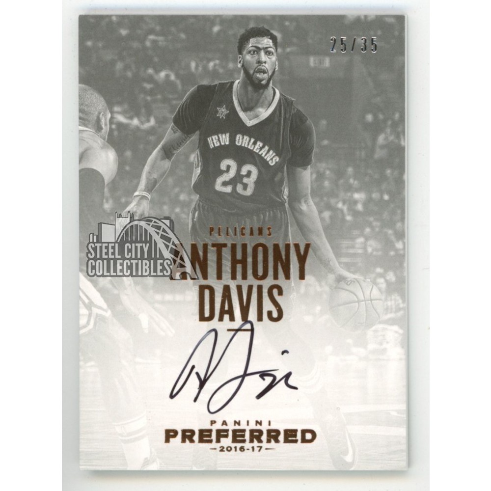 Anthony Davis 2016-17 Panini Preferred Autograph Card #118 Anthony Davis 2016-17 Panini Preferred Autograph Card #118